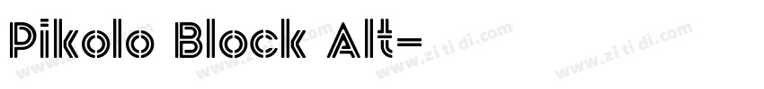 Pikolo Block Alt字体转换